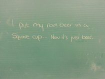 This was written on the board as I entered my math class