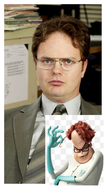 This would be Dwight as an animated villain