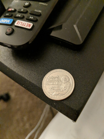 Thought this was a Bob Ross quarter at first glance 
