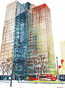 Three Gateway Center in Pittsburgh animated
