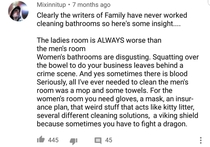 TIL womens bathrooms are shittier than mens