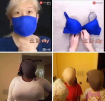 To make face masks out of bra