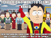 To my Mother-in-Law who lectured me when she saw me naked