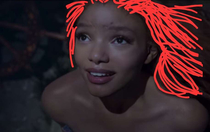 To people who are upset about the Little Mermaid actress not having red hair I fixed it