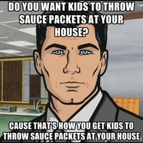 To the guy handing out sauce packets at halloween
