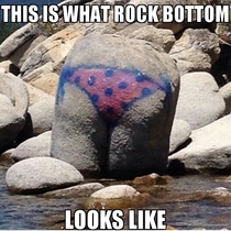 To the people arguing about what rock bottom looks like