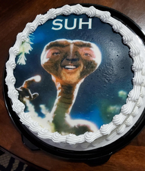 Todays my birthday and this is the cake my fiance got for me  worth the extra  for the image