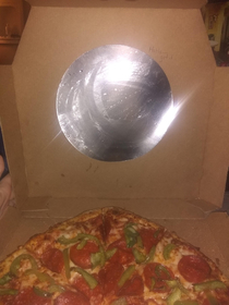 Told Dominos to put a joke on the box
