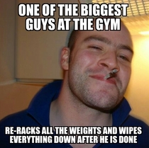 Total respect for this guy at my gym