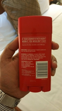 Touch Old Spice touch