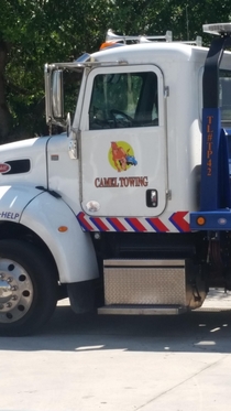 Tow truck outside of my work the other day How were they allowed to get away with this