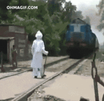 Trains dont care about Gandalf