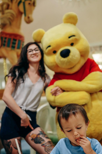 Tried to take a photo with Pooh Camera focused on the wrong person