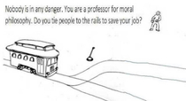 Trolley Problem Philosopher edition