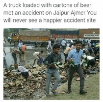 Truck accident in India