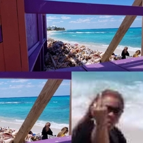 Trying to grab a nice pic of the beach in Nassau and discovered this gem way later