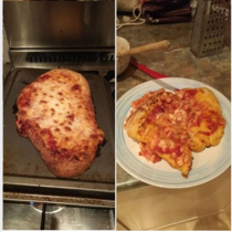 Two pizzas made by me and my friend Same ingredients same recipe made at the same time Guess which one mine is