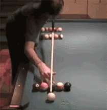 Unbelievable pool trick shot