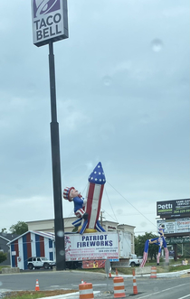 Uncle Sam seems very excited