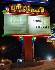 Unrealistic hiring standards at a local movie theater