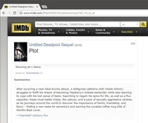 Untitled Deadpool Sequel  IMDB Plot Summary