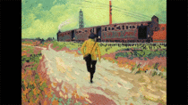 Van Gogh chasing his train