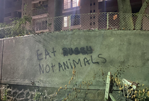 Vegetarian graffiti