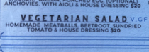 Vegetarian salad With meatballs