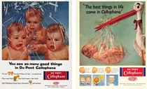 Vintage cellophane ads