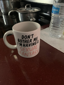 Visited my  yo very reserved grandmother this weekend and this was the coffee mug she used the whole time
