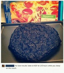 Wait  to  minutes for pizza to cool before eating