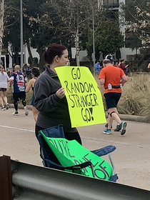 Was at a marathon