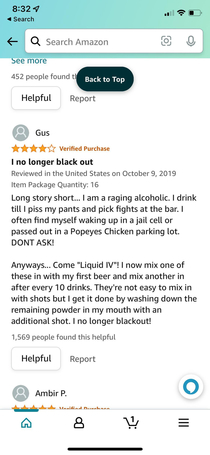 Was reading Liquid IV reviews and Gus sold me