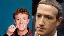 Wax model Mark Zuckerberg vs actual Mark Zuckerberg