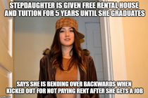 We also bought her a car and pay her cell phone bill