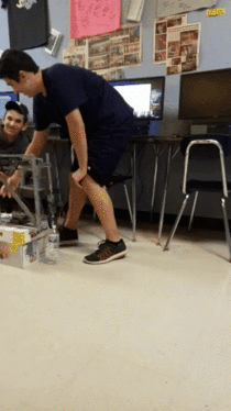 We built a robot that flips waterbottles