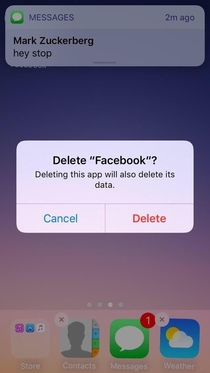 We can all delete Zucks shit app