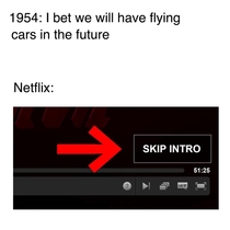 We can wait for flying cars thank you Netflix
