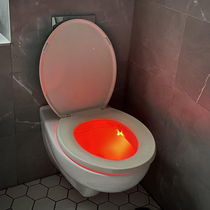 We got given a toilet light but its stuck on red which is the most terrifying colour to have glowing from your toilet