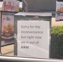 We is out of HAM