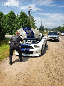 We take being pulled over seriously here in Canada