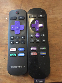 We upgraded tvs today Our remote is now relevant
