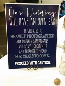 Well at least my cousin TRIED to keep people in check at her wedding reception
