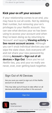 Well played Apple and Netflix