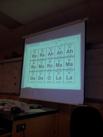 Well played Mr Chemistry teacher well played
