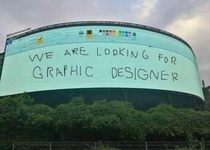 Well thats one way how to grab peoples attention Could have been worse though could have been Comic Sans