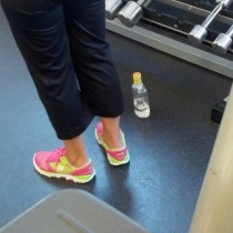 Went to the gym the other day Saw this older woman and thought her water bottle was interesting