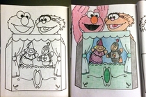 What adults do with coloring books