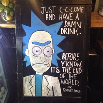 What are you doing Morty Get back in the bar
