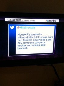 What did I just see on MSNBC